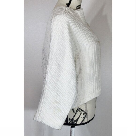 Zero + Maria Cornejo MC Top, Canvas, Pucker Weave, Womens Size 4 - Picture 3 of 5